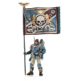 Фигурка Warhammer 40K Astra Militarum Tempestus Scions Command Squad 55th Kappic Eagles Banner Beare