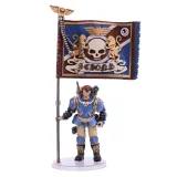 Фигурка Warhammer 40K Astra Militarum Tempestus Scions Command Squad 55th Kappic Eagles Banner Beare