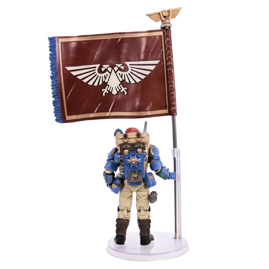 Фигурка Warhammer 40K Astra Militarum Tempestus Scions Command Squad 55th Kappic Eagles Banner Beare