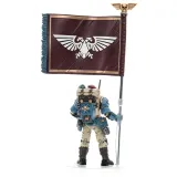 Фигурка Warhammer 40K Astra Militarum Tempestus Scions Command Squad 55th Kappic Eagles Banner Beare