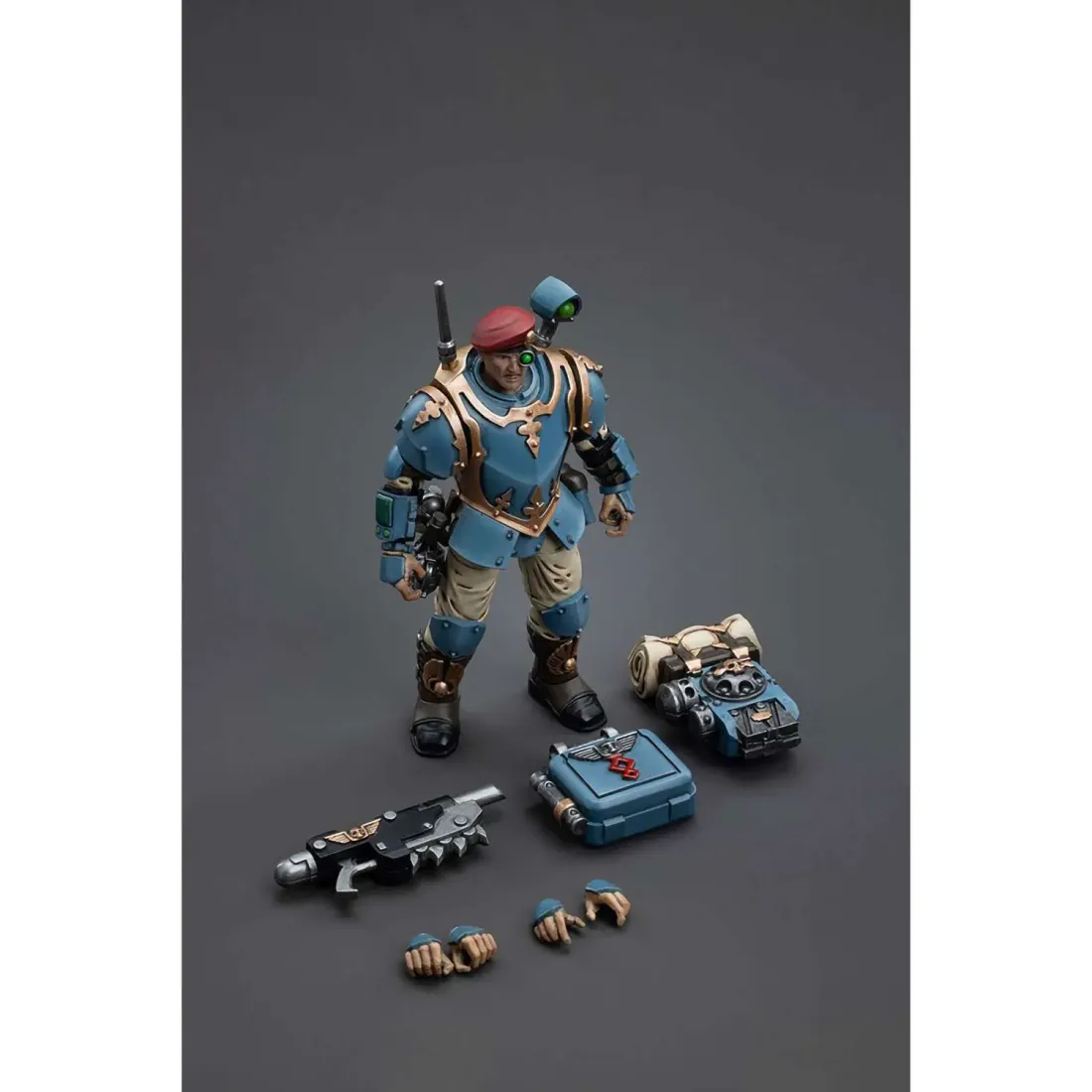 Фигурка Warhammer 40K Astra Militarum Tempestus Scions Command Squad 55th Kappic Eagles Medic 1:18