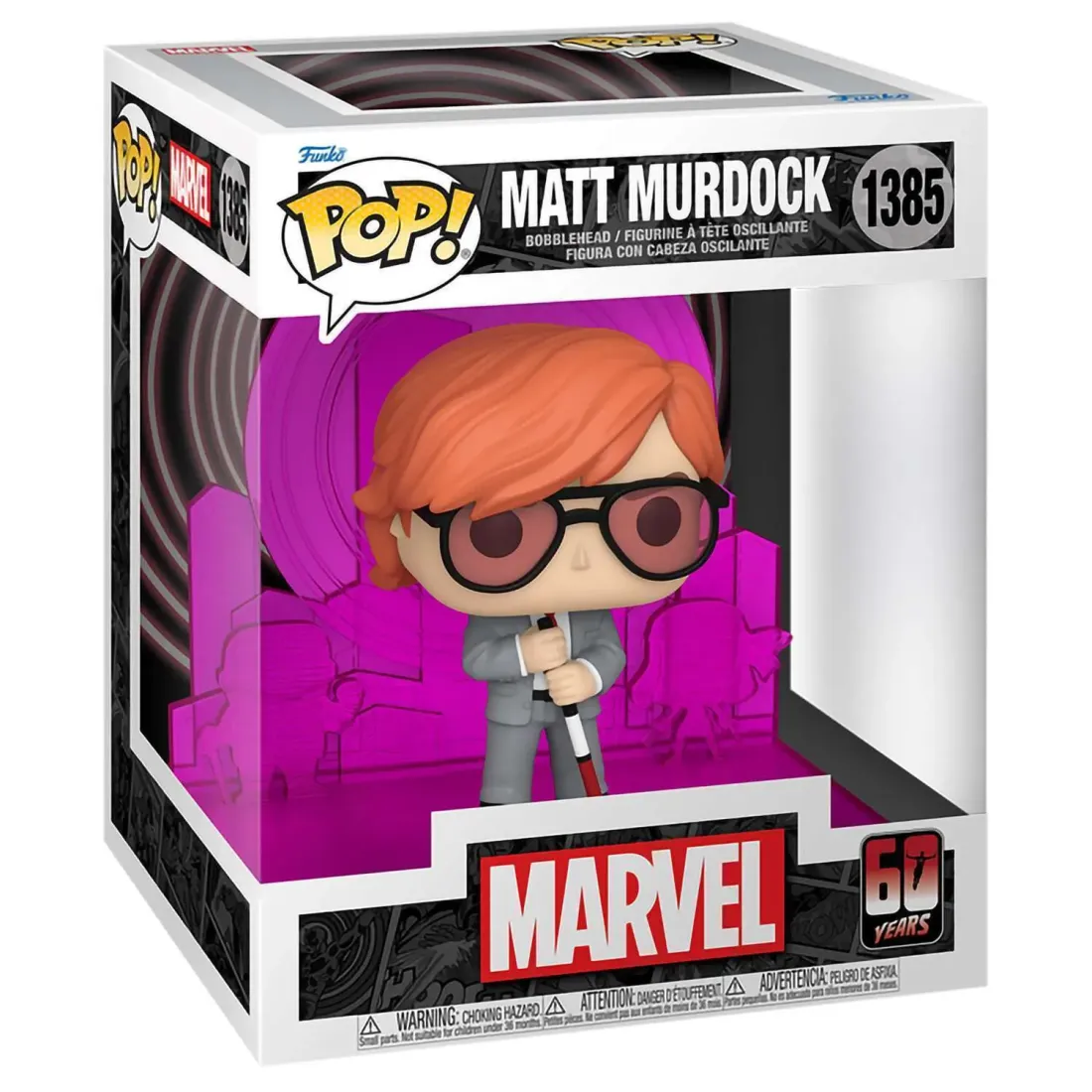 Фигурка Funko POP! Deluxe Marvel Daredevil 60th Matt Murdock with Radar (1385) 81048