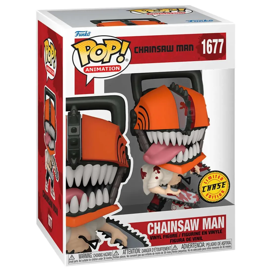 Фигурка Funko POP! Animation Chainsaw Man Chainsaw Man w/(Bloody) Chase (1677) 80324