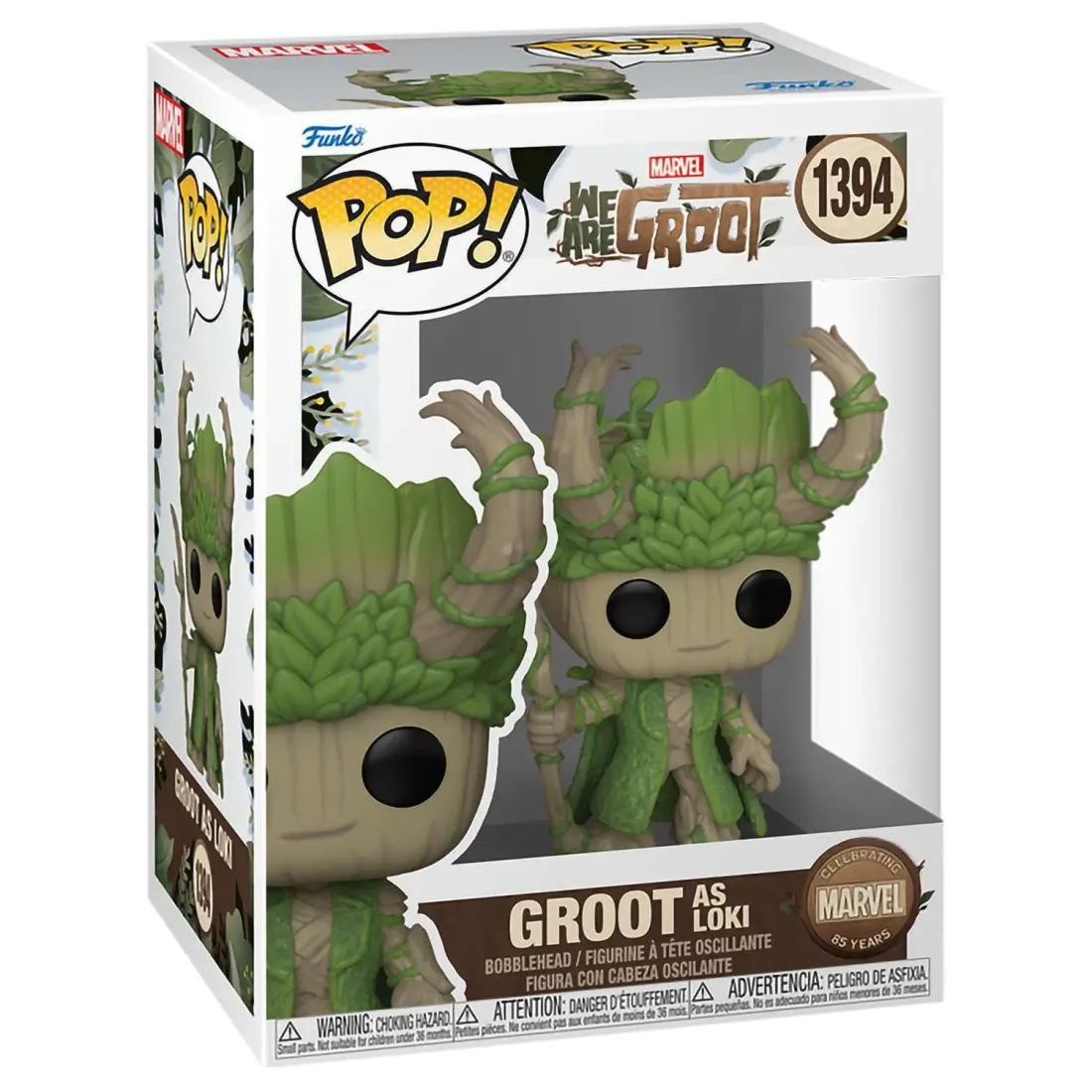 Фигурка Funko POP! Bobble Marvel We Are Groot Groot as Loki (1394) 79517