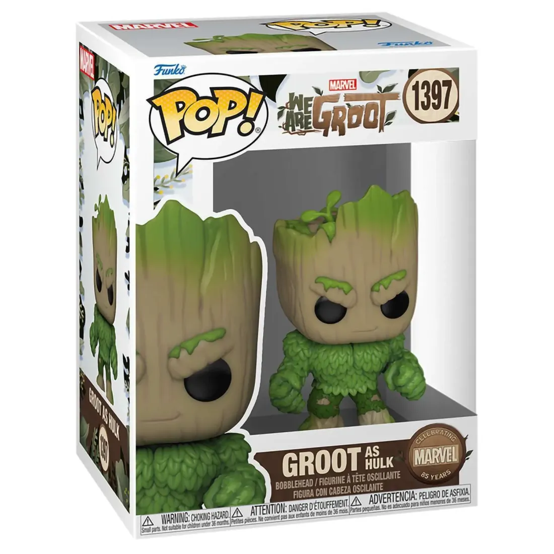 Фигурка Funko POP! Bobble Marvel We Are Groot Groot as Hulk (1397) 81338