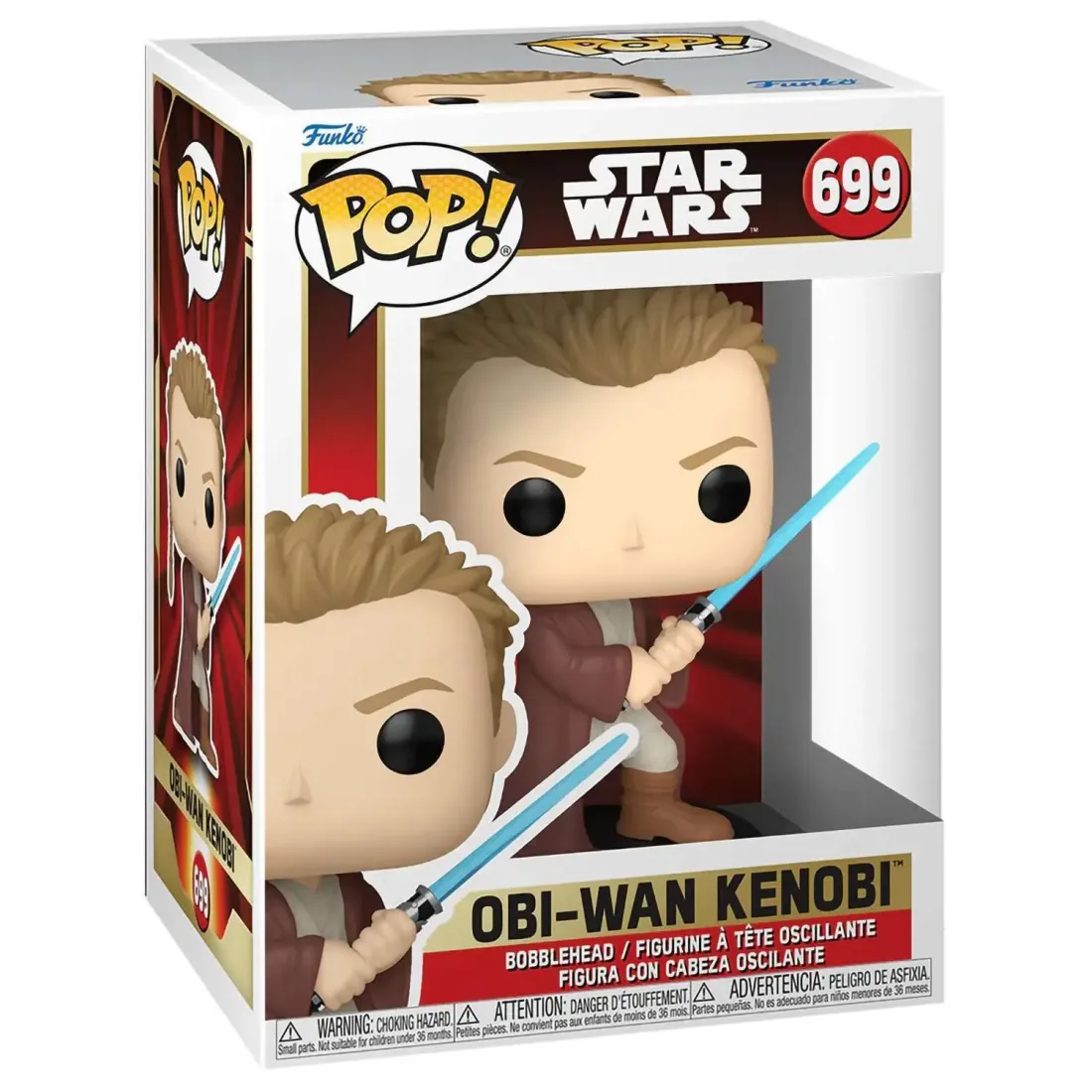 Фигурка Funko POP! Bobble Star Wars Ep 1 TPM 25th Obi-Wan Kenobi (Young) (699) 76018