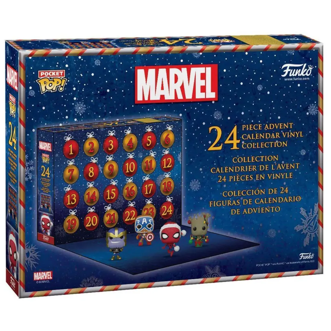 Набор подарочный Funko Advent Calendar Marvel Holiday 2022 (Pkt POP) 24 фигурки 62093