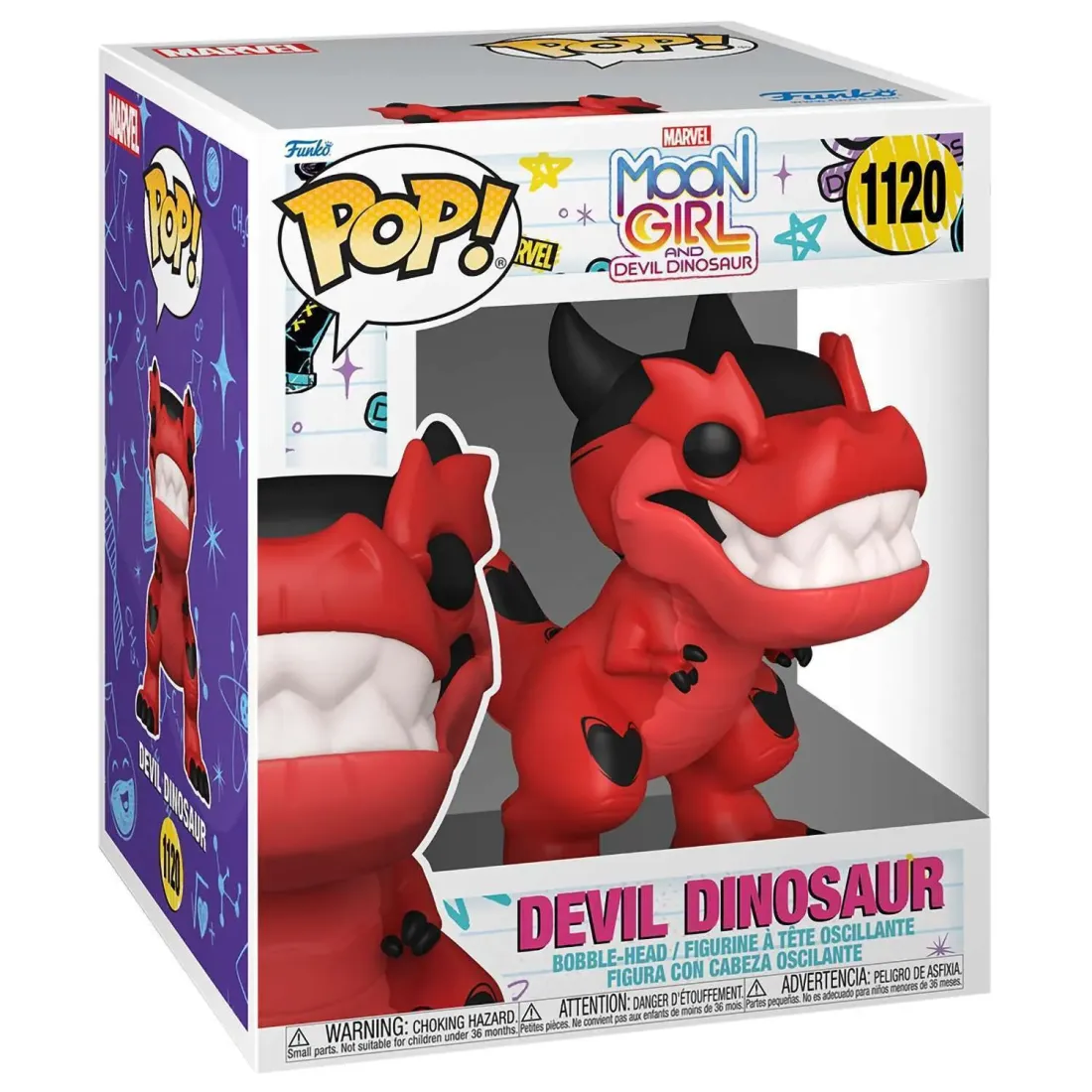 Фигурка Funko POP! Bobble Marvel Moon Girl and Devil Dinosaur Devil Dinosaur 6" (1120) 65673