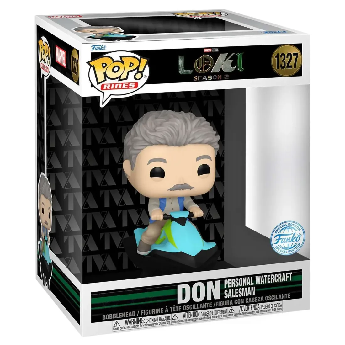 Фигурка Funko POP! Rides Bobble Marvel Loki Season 2 Don Personal WatercraftSalesman(Exc)(1327)76819