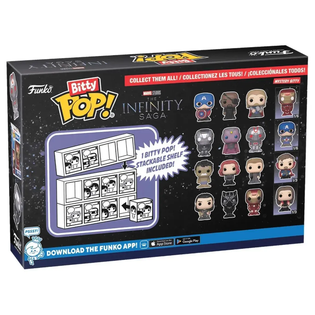Фигурка Funko Bitty POP! Marvel Infinity Saga S2 Hulk+Black Widow+Hawkeye+Mystery (1 of 4) 4PK 71504