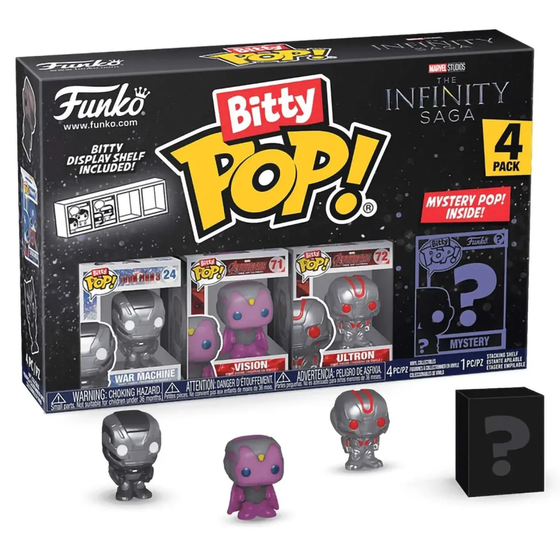 Фигурка Funko Bitty POP! Marvel Infinity Saga S3 War Machine+Vision+Ultron+Mystery(1 of 4) 4PK 71505