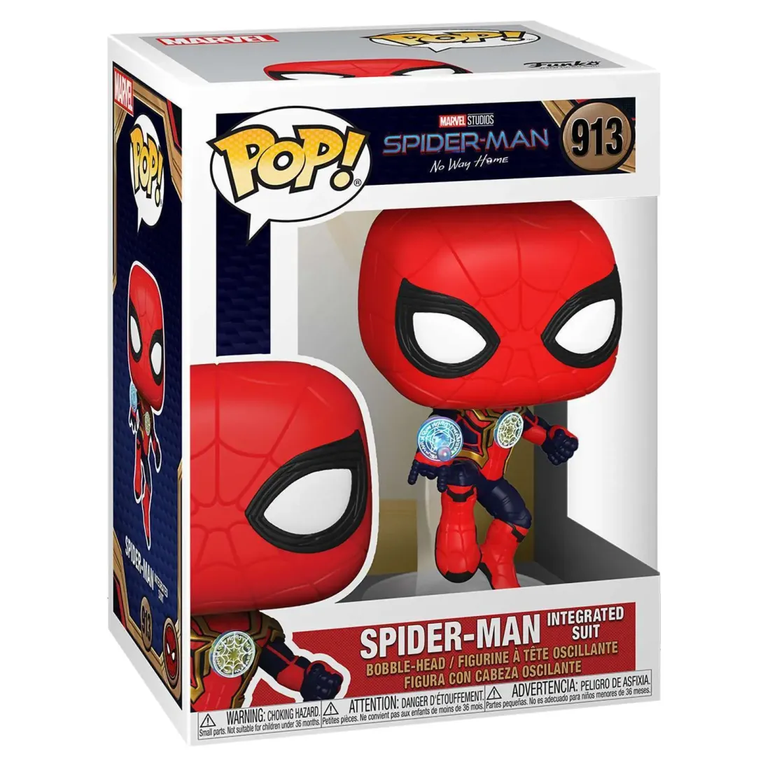 Фигурка Funko POP! Bobble Marvel Spider-Man No Way Home Spider-Man (Integrated Suit) (913) 56829