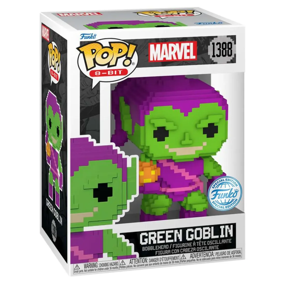 Фигурка Funko POP! 8-Bit Bobble Marvel Green Goblin (Exc) (1388) 82109