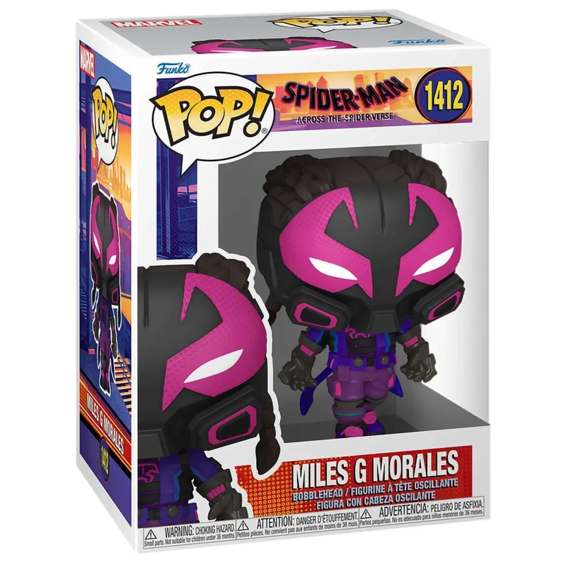 Фигурка Funko POP! Bobble Marvel Spider-Man ATSV S2 Miles G Morales (Prowler) (1412) 82650
