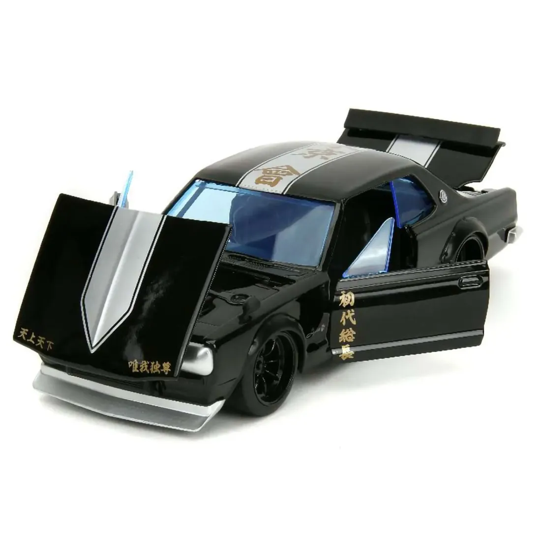 Машинка с фигуркой Hollywood Rides Tokyo Revengers 1:24 1971 Nissan Skyline GTR W/Mikey 801310346983