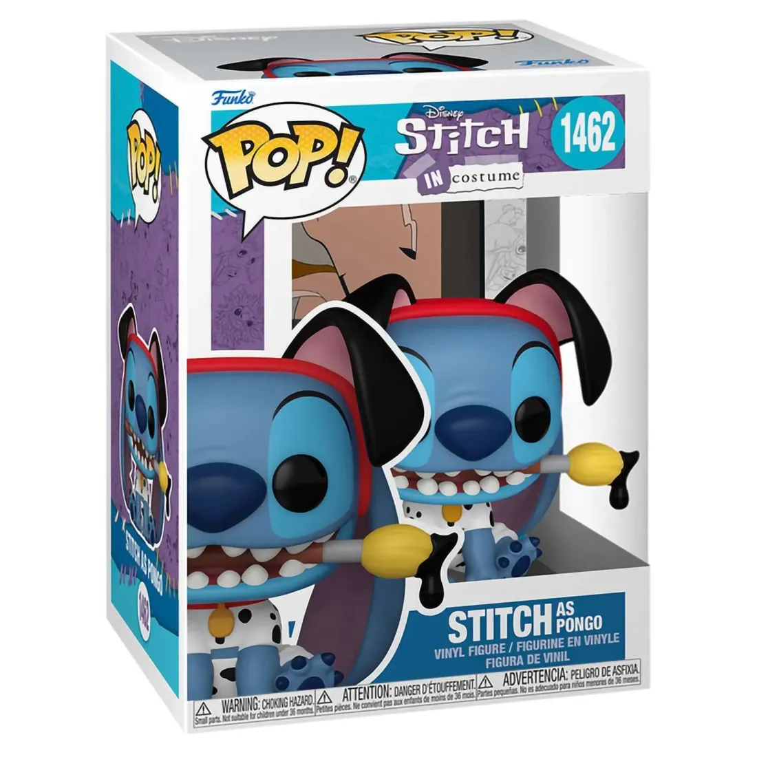 Фигурка Funko POP! Disney Lilo & Stitch in Costume Stitch as Pongo (1462) 75165