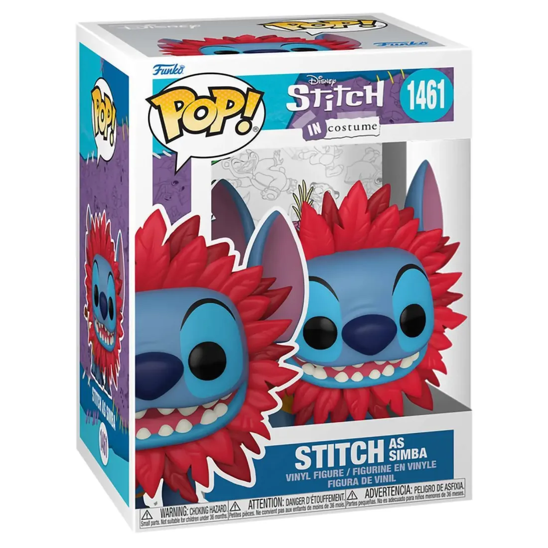 Фигурка Funko POP! Disney Lilo & Stitch in Costume Stitch as Simba (1461) 75164
