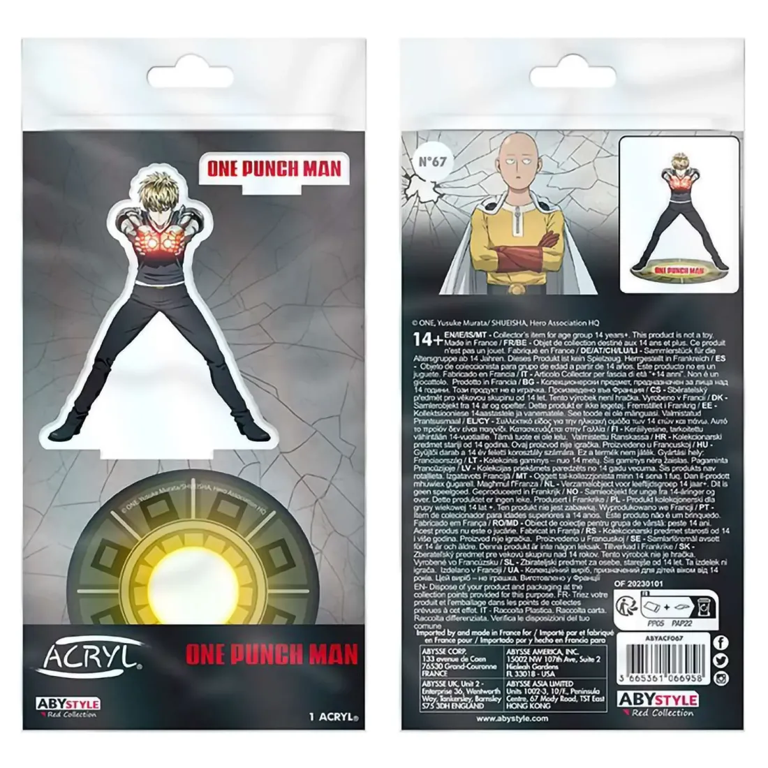 Акриловая фигурка One Punch Man Acryl Genos X2 ABYACF067