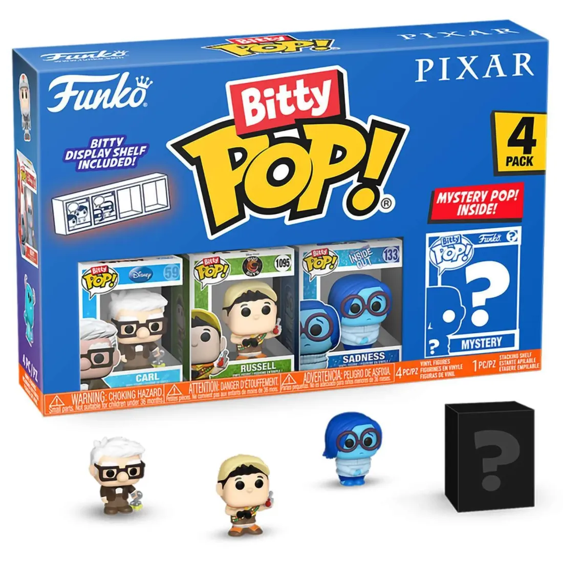 Фигурка Funko Bitty POP! Pixar Carl+Russell+Sadness+Mystery (1 of 4) 4PK​ 75468