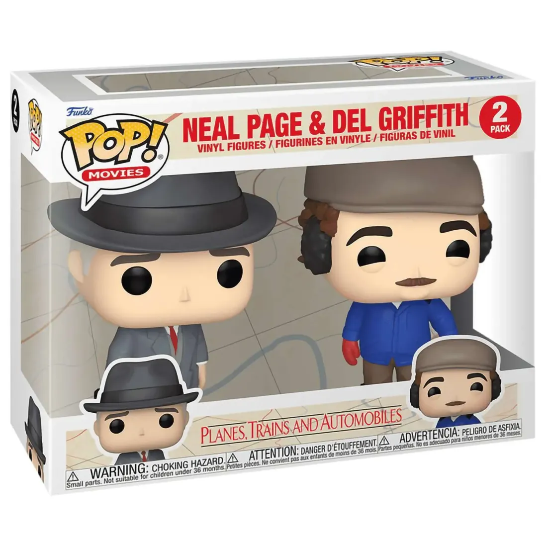 Фигурка Funko POP! Movies Planes, Trains and Automobiles Neal Page and Del Griffith 2PK 80921