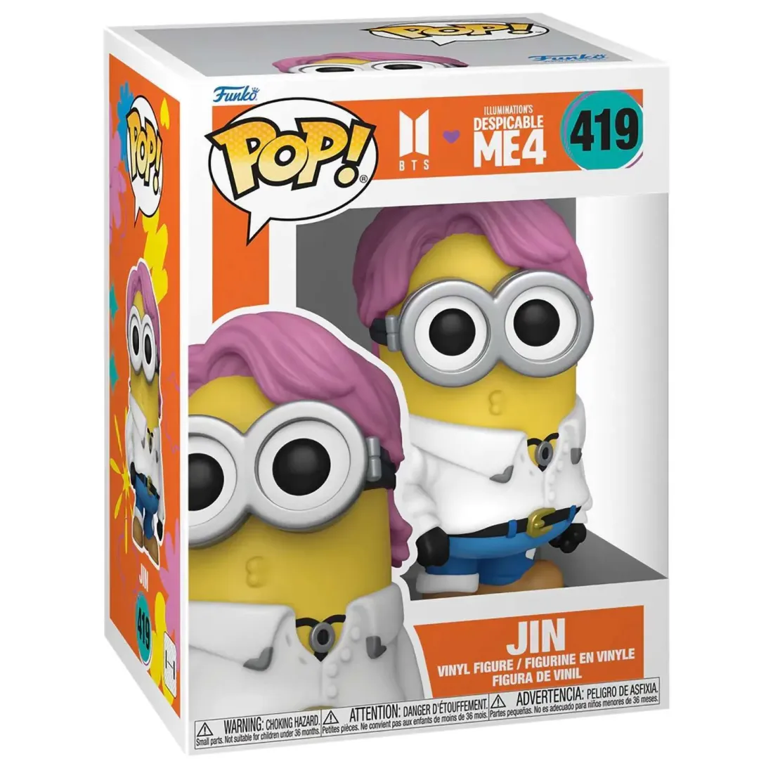 Фигурка Funko POP! Rocks BTS X Despicable Me 4 Jin (419) 85965