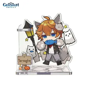 Акриловая фигурка держатель для ручек Genshin Impact Halloween Tartaglia 6974696614169