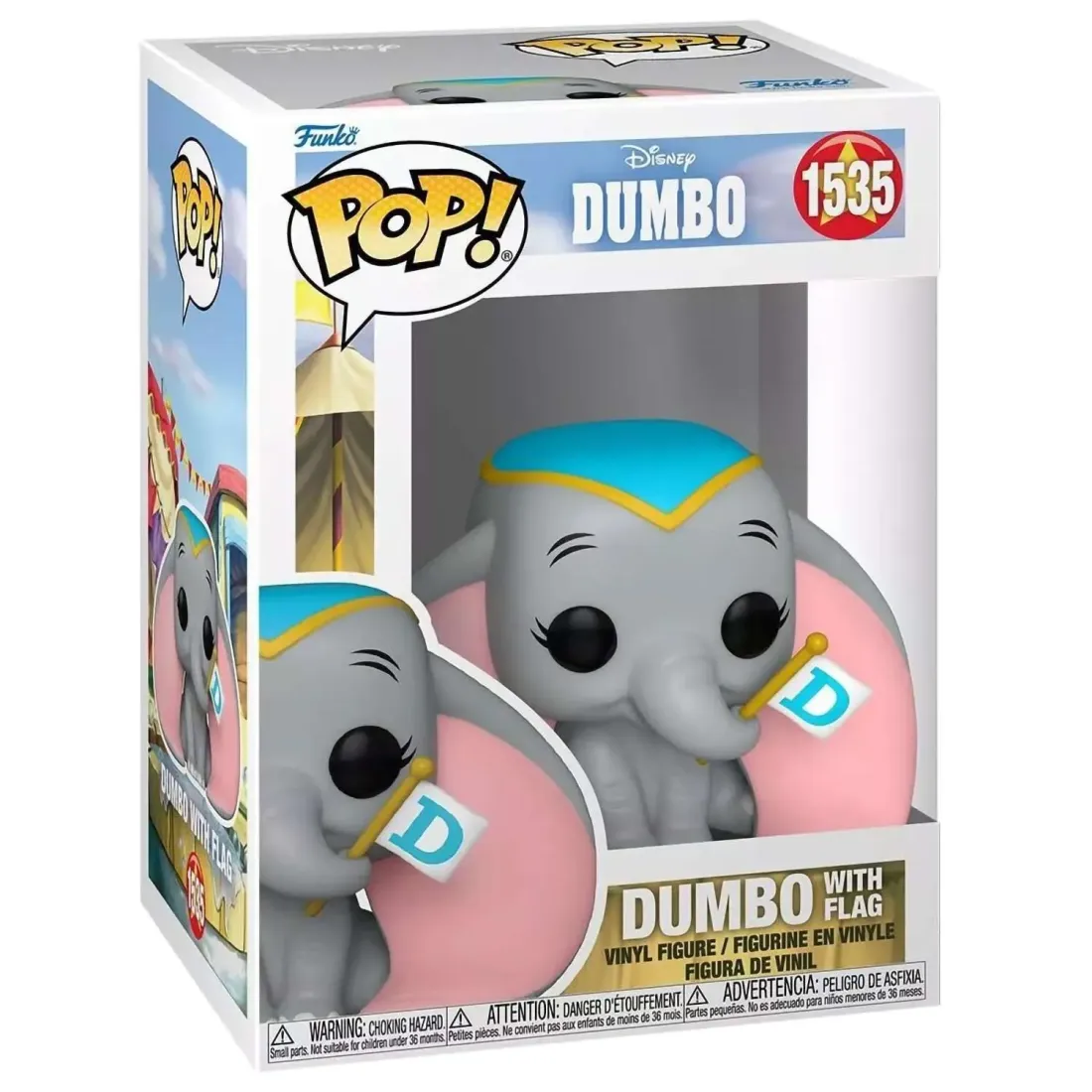 Фигурка Funko POP! Disney Dumbo S3 Dumbo w/Flag (1535) 80207