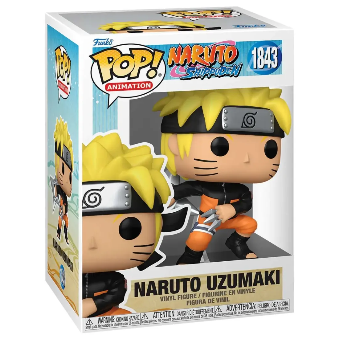 Фигурка Funko POP! Animation Naruto Shippuden Naruto Uzumaki w/Kunai&Shuriken w/(MT)Chase(1843)83804