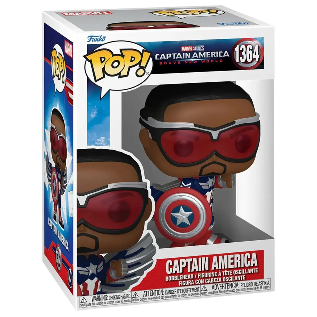Фигурка Funko POP! Bobble Marvel Captain America BNW Captain America (1364) 75990