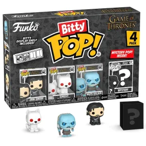 Фигурка Funko Bitty POP! Game of Thrones Jon Snow+Ghost+White Walker+Mystery (1 of 4) 4PK 83647