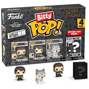 Набор Funko Bitty POP! Game of Thrones Ned Stark+Arya Stark+Nymeria+Mystery (1 of 4) 4шт 83649