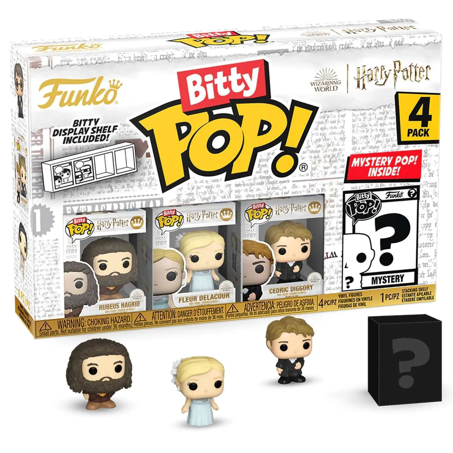 Фигурка Funko Bitty POP! Harry Potter GoF Hagrid+Fleur+Cedric+Mystery (1 of 4) 4PK 83657