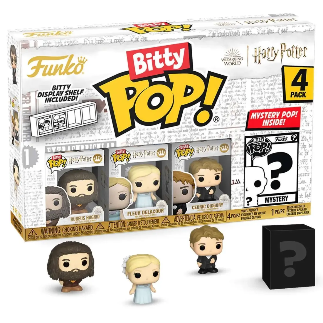 Фигурка Funko Bitty POP! Harry Potter GoF Hagrid+Fleur+Cedric+Mystery (1 of 4) 4PK 83657