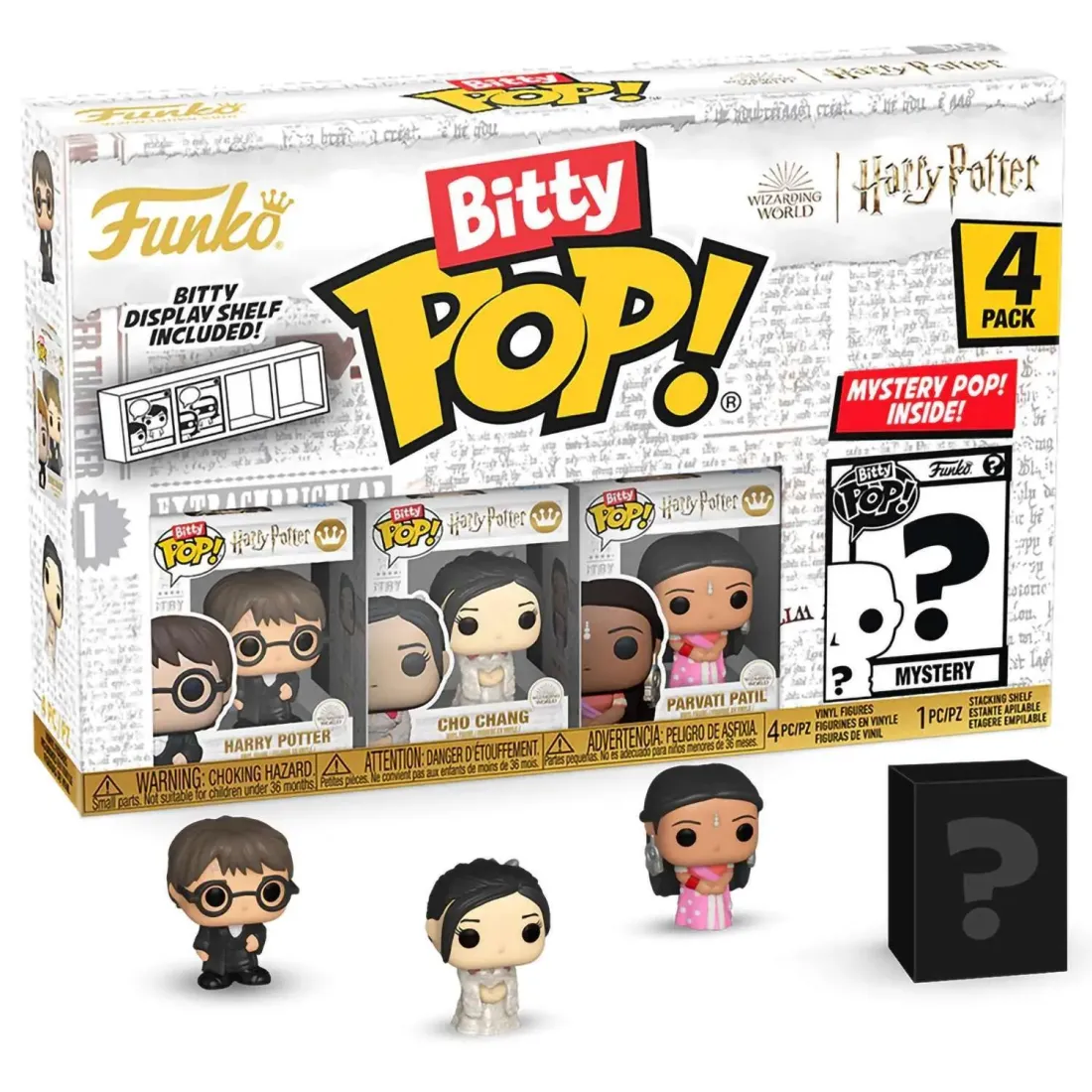 Фигурка Funko Bitty POP! Harry Potter GoF Harry+Cho+Parvati+Mystery (1 of 4) 4PK 83654