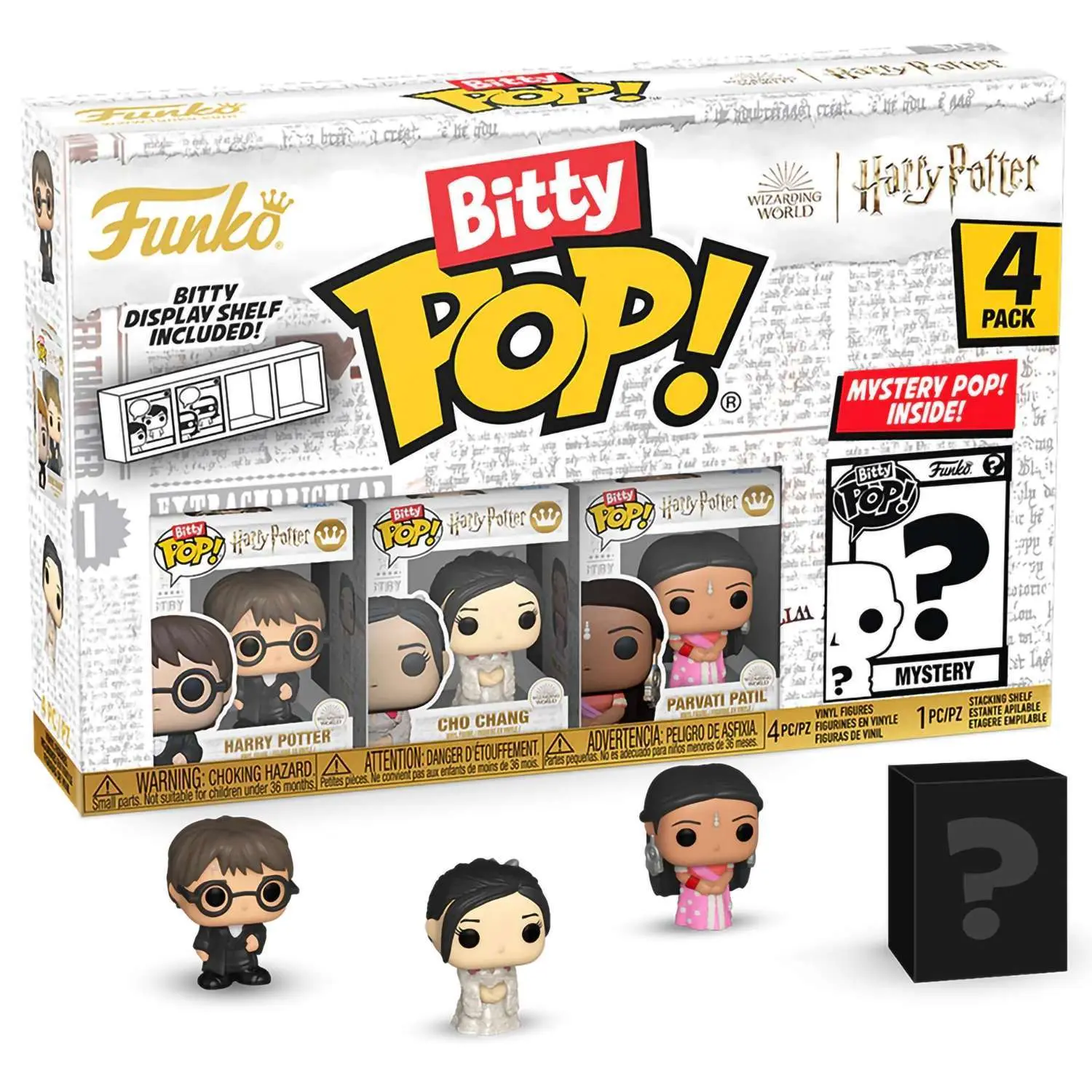 Фигурка Bitty POP! Harry Potter GoF Harry+Cho+Parvati+? 4PK