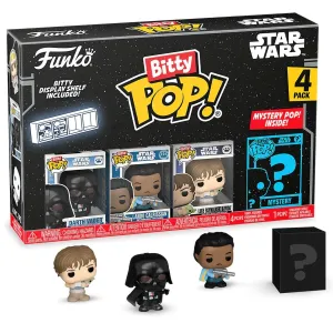 Фигурка Funko Bitty POP! Star Wars S2 Darth Vader+Lando Calrissian+Luke+Mystery (1 of 4) 4PK 83671