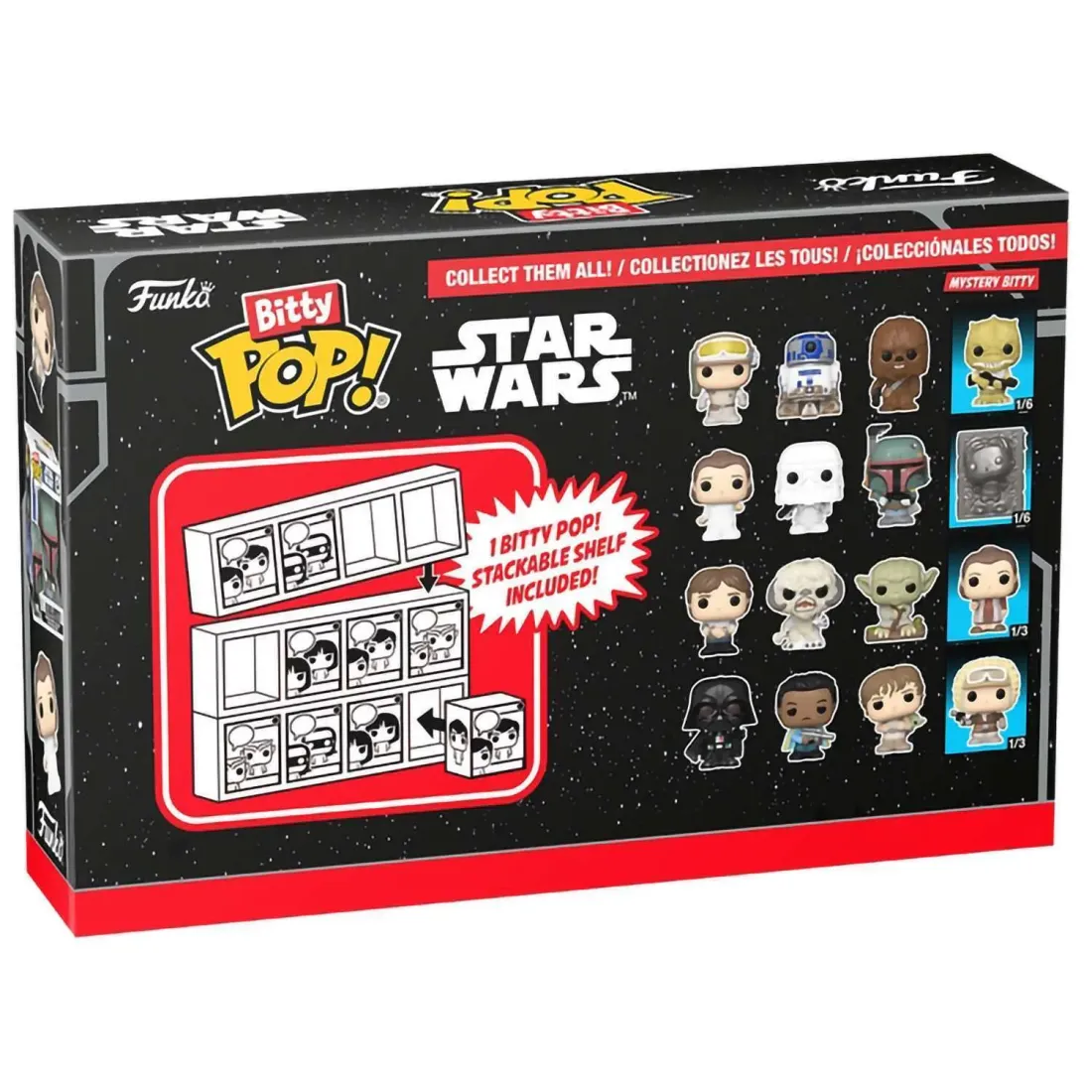 Фигурка Funko Bitty POP! Star Wars S2 Han Solo+Wampa+Dagobah Yoda+Mystery (1 of 4) 4PK 83670