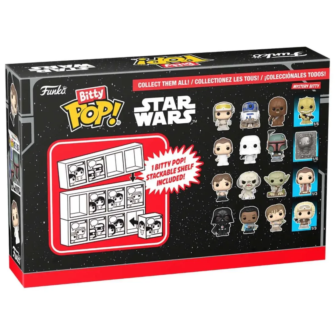 Фигурка Funko Bitty POP! Star Wars S2 Luke+R2-D2+Princess Leia+Mystery (1 of 4) 4PK 83668