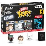 Фигурка Funko Bitty POP! Star Wars S2 Princess Leia+Snowtrooper+Boba Fett+Mystery (1 of 4) 4PK 83669