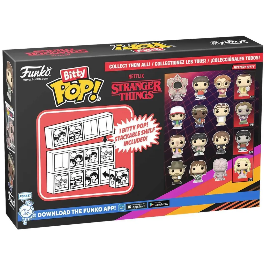 Фигурка Funko Bitty POP! Stranger Things SZN1 Demogorgon+Will+Barb+Mystery (1 of 4) 4PK 83661