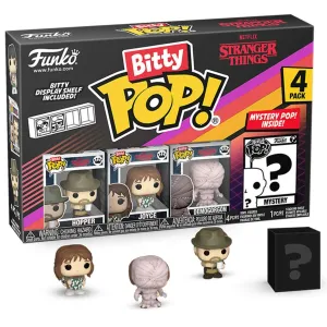 Фигурка Bitty Stranger Things Hopper+Joyce+Demogorgon+? 4PK