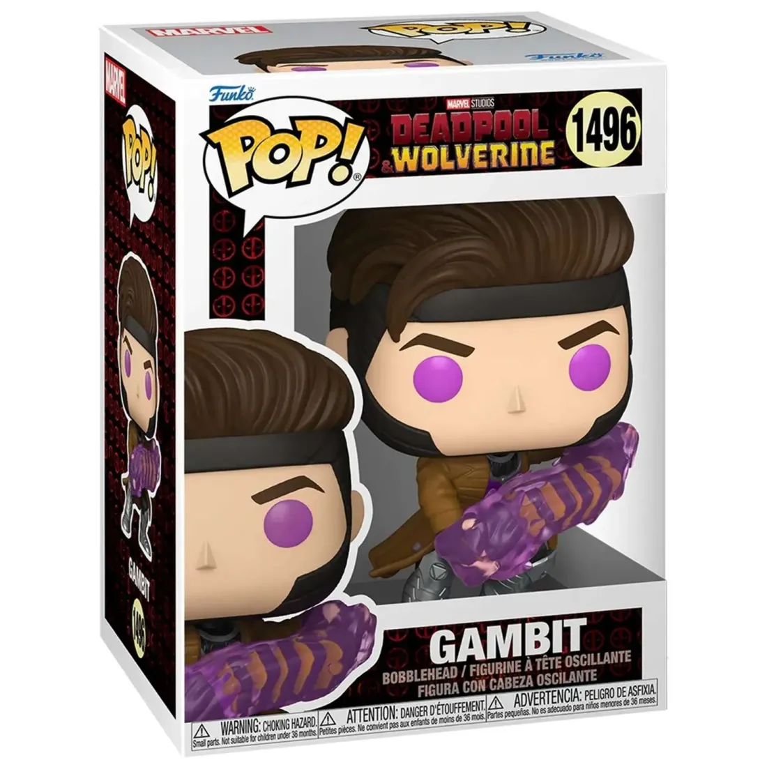 Фигурка Funko POP! Bobble Marvel Deadpool 3 Gambit (1496) 84848