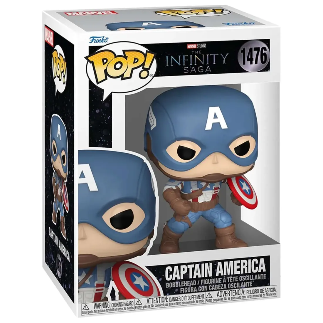 Фигурка Funko POP! Bobble Marvel Infinity Sagа CA The First Avenger Captain America (1476) 83791