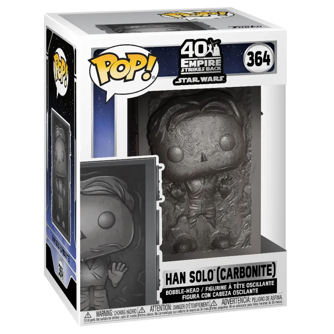 Фигурка Funko POP! Bobble Star Wars Ep 5 ESB 40th Han Solo (Carbonite) (364) 48328
