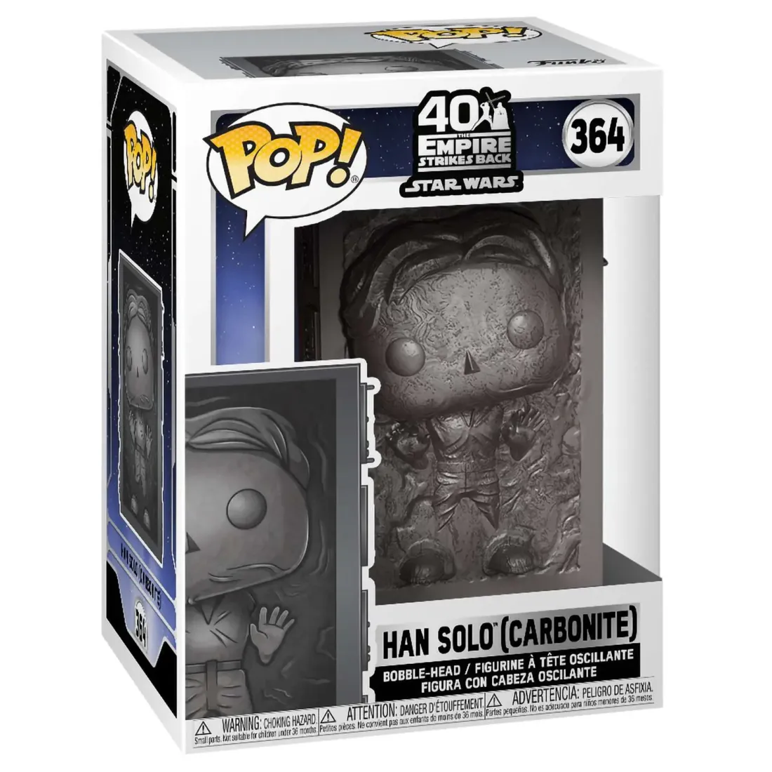 Фигурка Funko POP! Bobble Star Wars Ep 5 ESB 40th Han Solo (Carbonite) (364) 48328