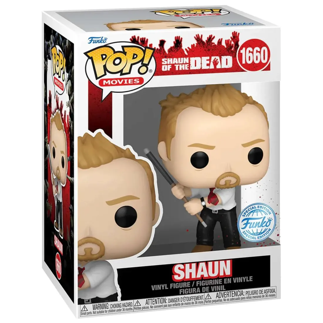 Фигурка Funko POP! Movies Shaun of the Dead Shaun w/(BD) Chase SS (1660) 84931