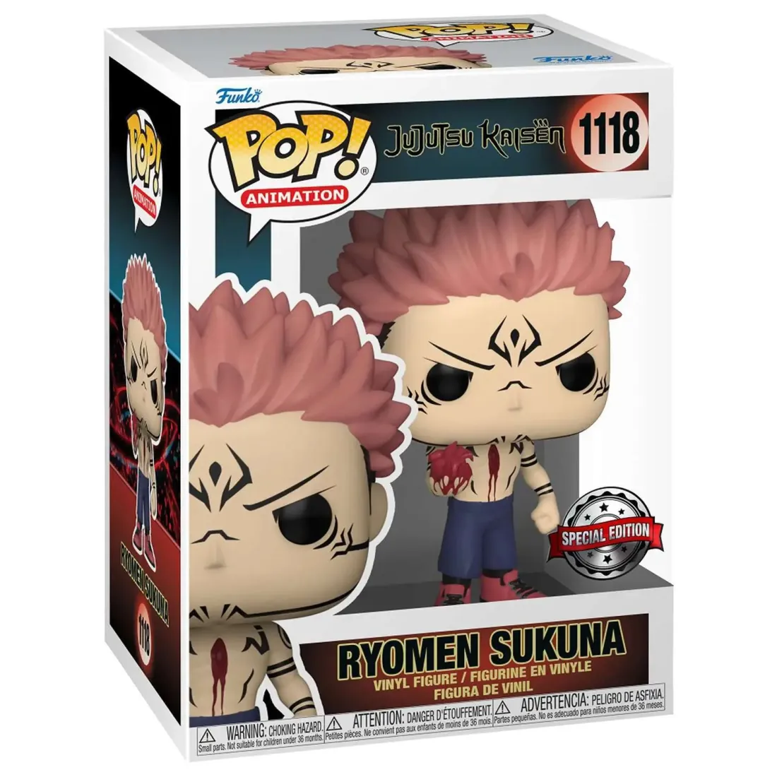 Фигурка Funko POP! Animation Jujutsu Kaisen Ryomen Sukuna with Heart w/(GW) Chase (Exc) (1118) 62648