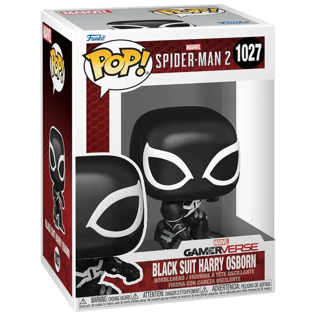 Фигурка Funko POP! Bobble Marvel Games Spider-Man 2 Harry Osborn (Black Suit) (1027) 80328