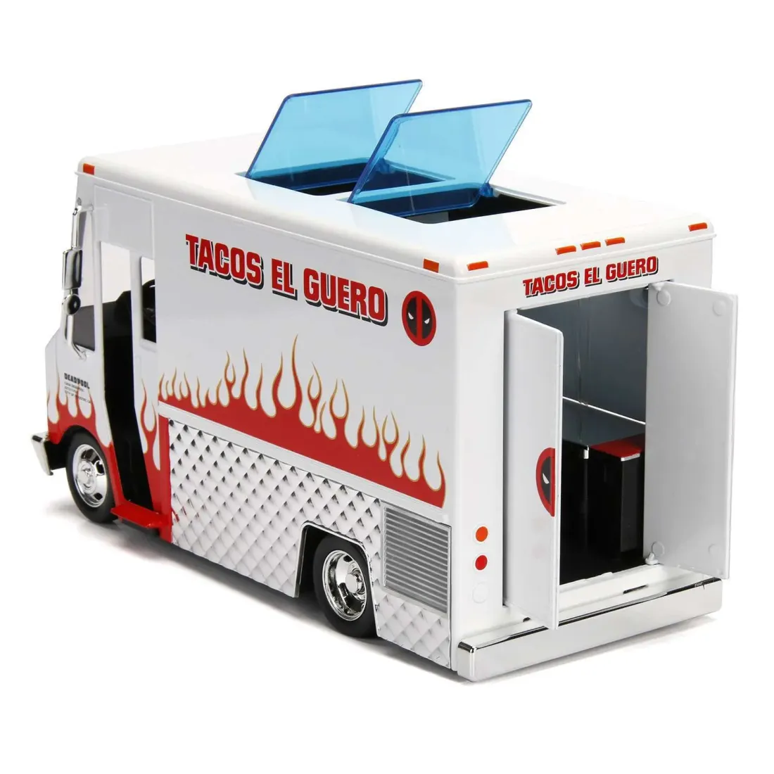 Набор Hollywood Rides Машинка с Фигуркой 2.75" 1:24 Deadpool Taco Truck W/Deadpool Figure 99730