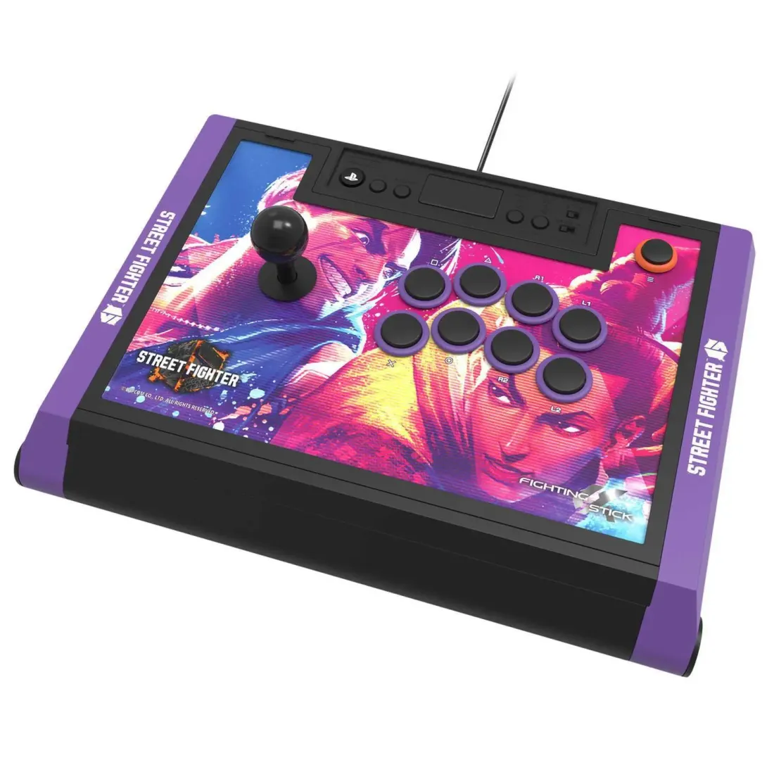 PS5 Аркадный контроллер Hori Fighting Stick α (Street Fighter 6 Edition) PS5,PS4, ПК (SPF-033U)